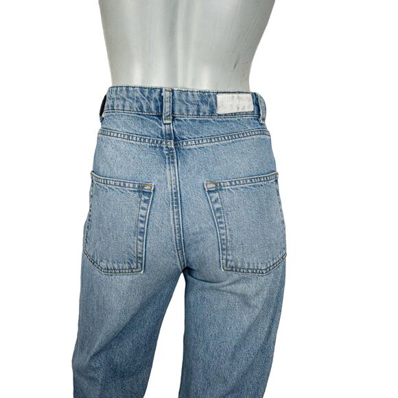 LES COYOTES DE PARIS High-Rise Crop Denim Jeans Size 16 24w - Picture 11 of 12